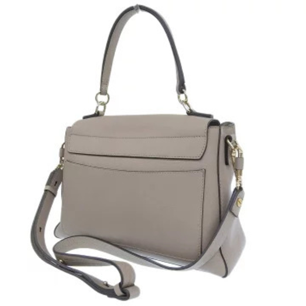 Chloe leather Greige Gray bag Faye